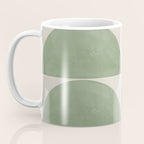 Mid Century Modern Green Geometric Coffee Mug Gallery Image 3