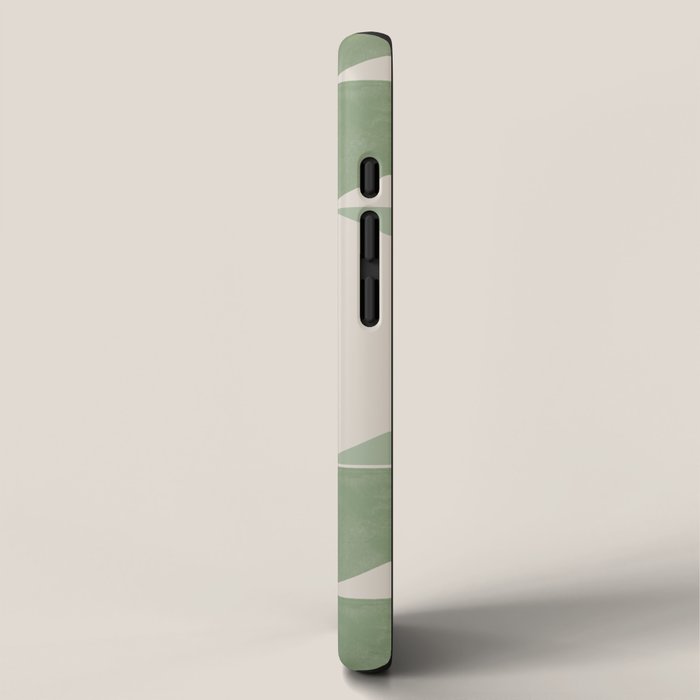 Mid Century Modern Green Geometric iPhone Case Gallery Image 2