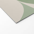 Mid Century Modern Green Geometric Welcome Mat Gallery Image 2
