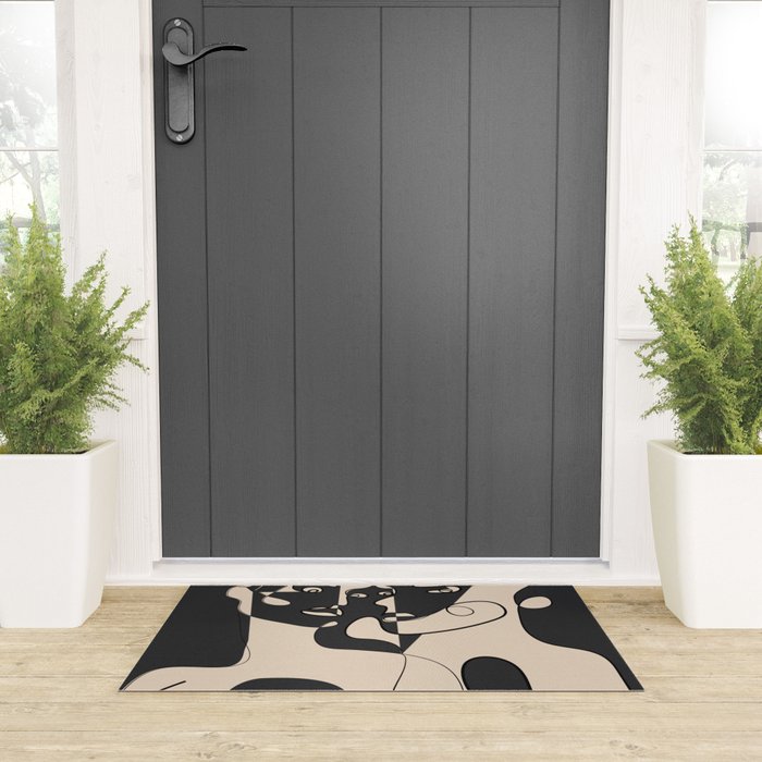 Abstract Faces 15 Welcome Mat Gallery Image 3
