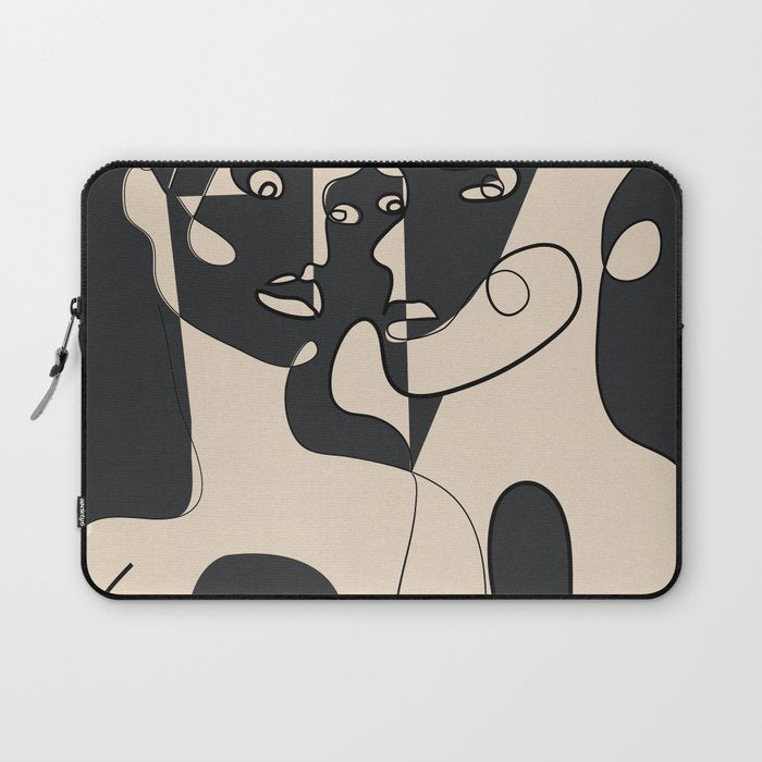 Abstract Faces 15 Laptop Sleeve Gallery Image 1