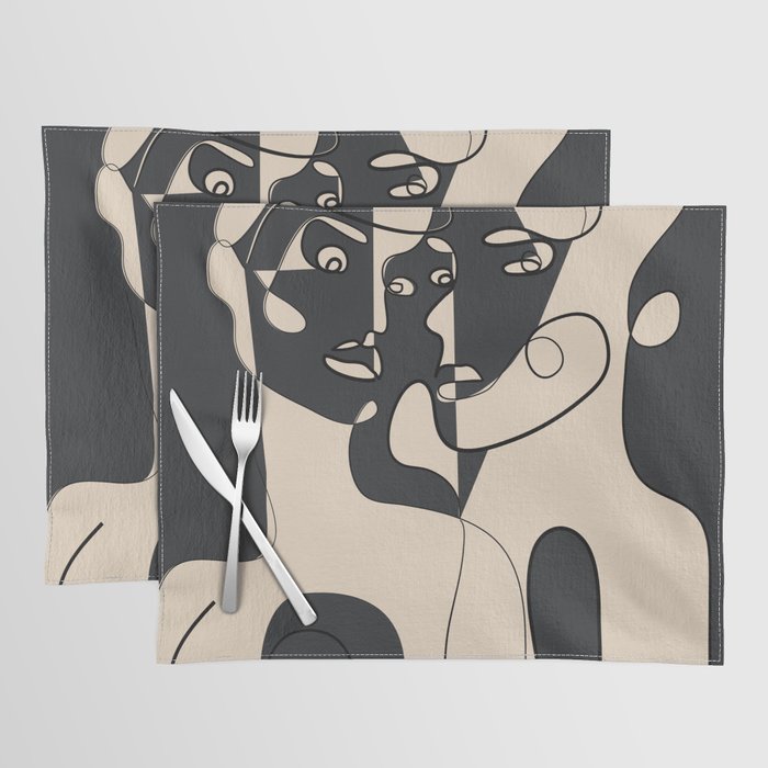 Abstract Faces 15 Placemat Gallery Image 1