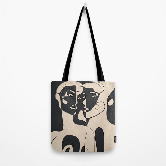 Abstract Faces 15 Tote Bag Gallery Image 2