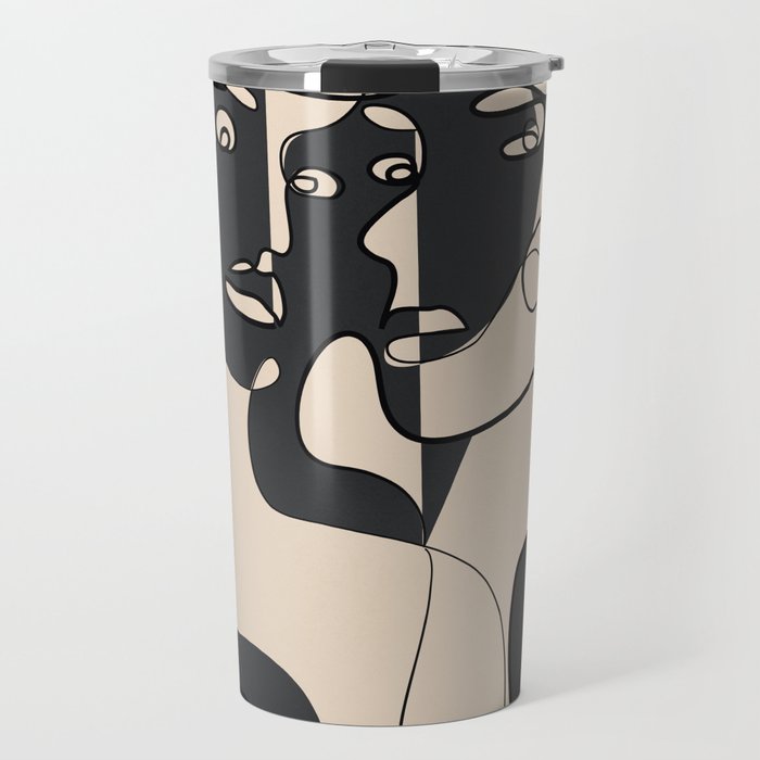 Abstract Faces 15 Travel Mug Gallery Image 1