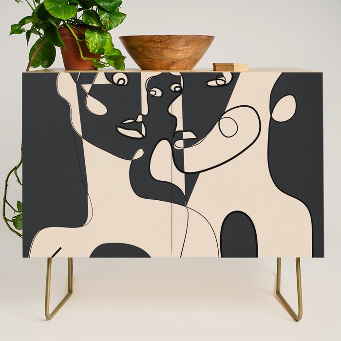 Abstract Faces 15 Credenza Gallery Image 1