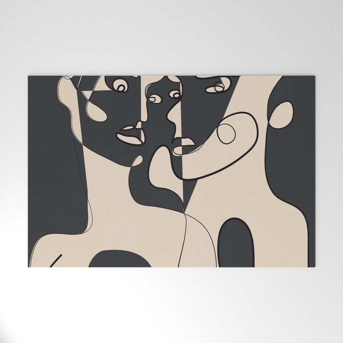 Abstract Faces 15 Welcome Mat Gallery Image 1
