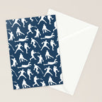 Baseball Players // Navy Stationery Card Gallery Image 2
