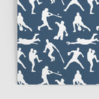 Baseball Players // Navy Poster Gallery Image 3