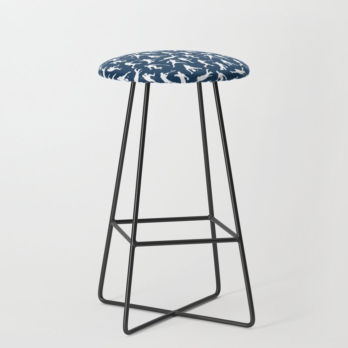 Baseball Players // Navy Stool Gallery Image 1