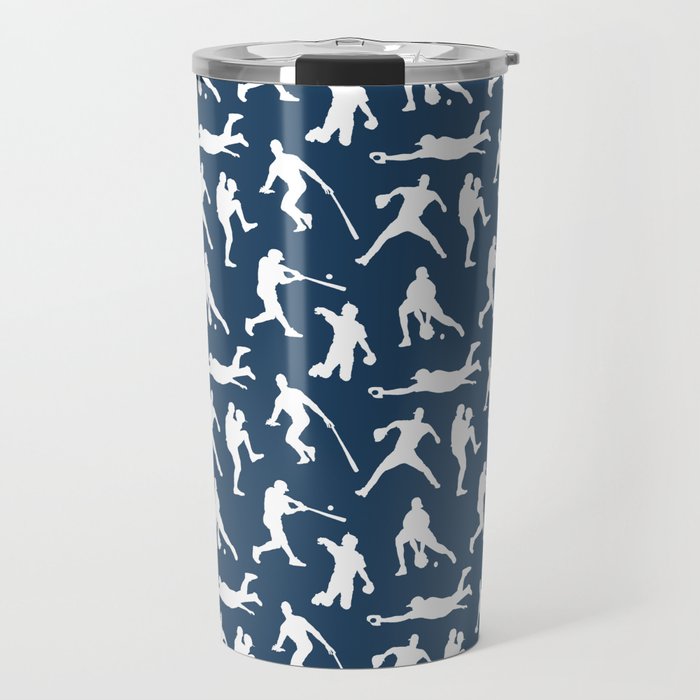Baseball Players // Navy Travel Mug Gallery Image 1