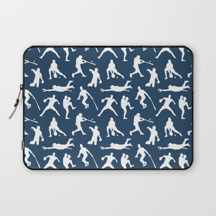 Baseball Players // Navy Laptop Sleeve Gallery Image 1