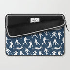 Baseball Players // Navy Laptop Sleeve Gallery Image 2
