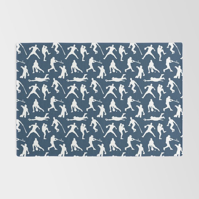 Baseball Players // Navy Rug Gallery Image 2