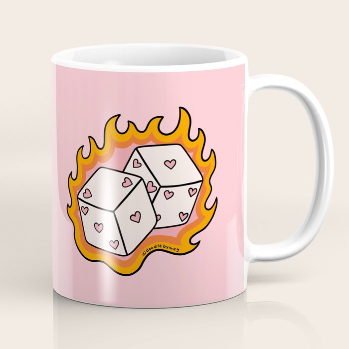 Flame Dice Coffee Mug Gallery Image 1