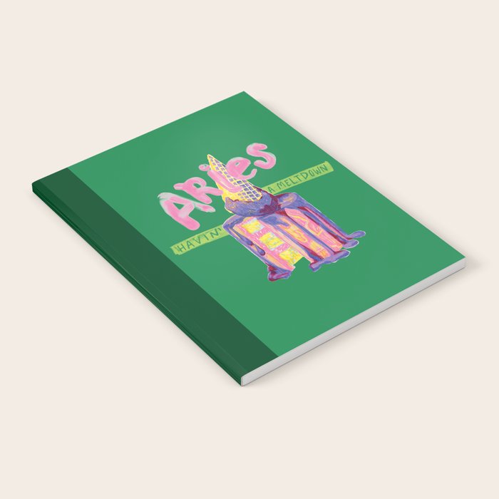 Aries Dessert in Kelly Green & Pink Notebook Gallery Image 1