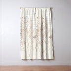 Plant based calming atmosphere earthy tones Window Curtain Gallery Image 3