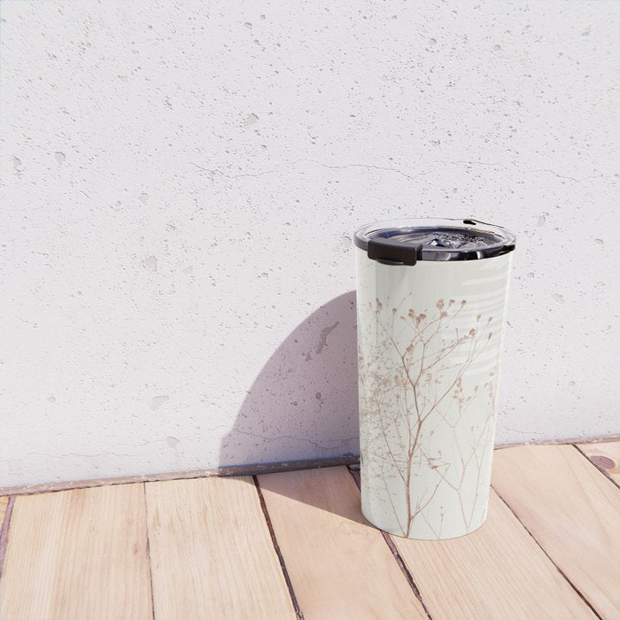 Plant based calming atmosphere earthy tones Travel Mug Gallery Image 4