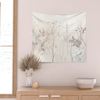 Plant based calming atmosphere earthy tones Wall Tapestry Gallery Image 2