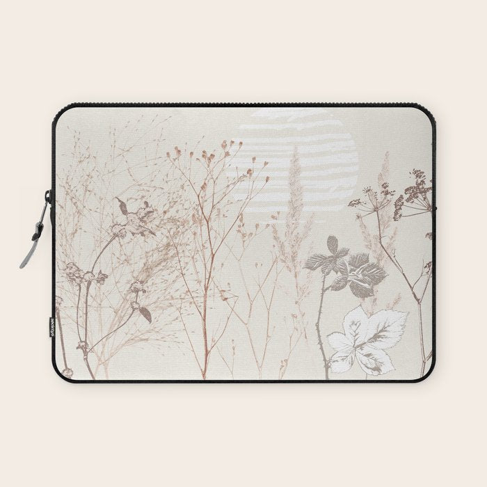 Plant based calming atmosphere earthy tones Laptop Sleeve Gallery Image 1