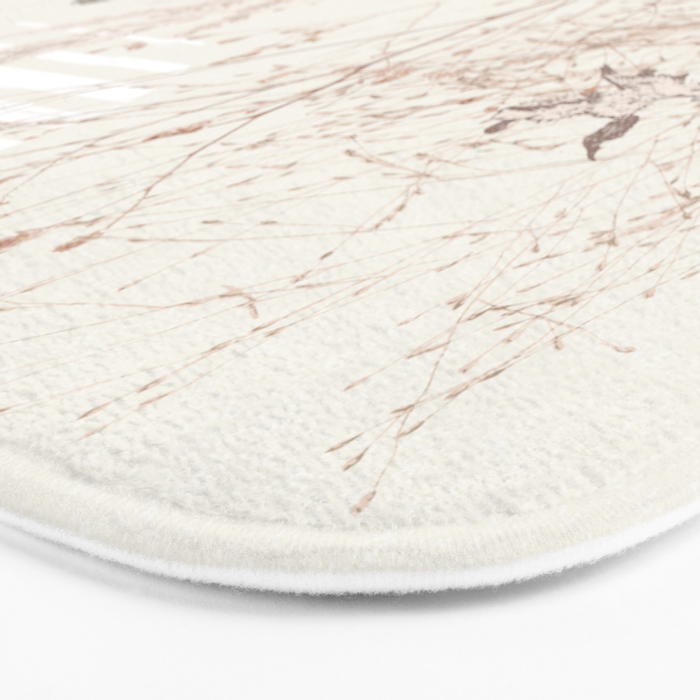 Plant based calming atmosphere earthy tones Bath Mat Gallery Image 3