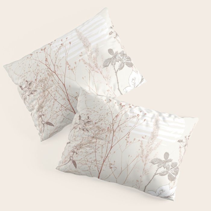 Plant based calming atmosphere earthy tones Pillow Sham Gallery Image 1