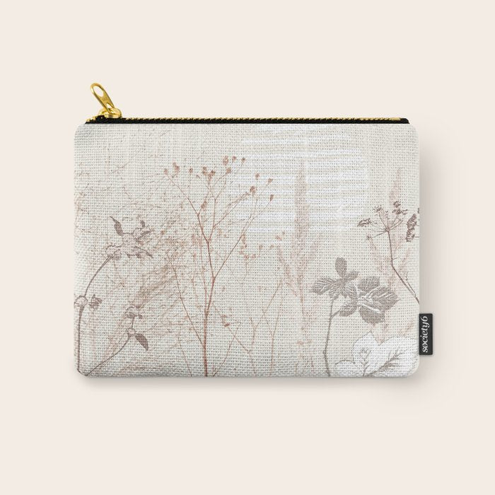 Plant based calming atmosphere earthy tones Carry All Pouch Gallery Image 1