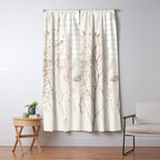 Plant based calming atmosphere earthy tones Window Curtain Gallery Image 5