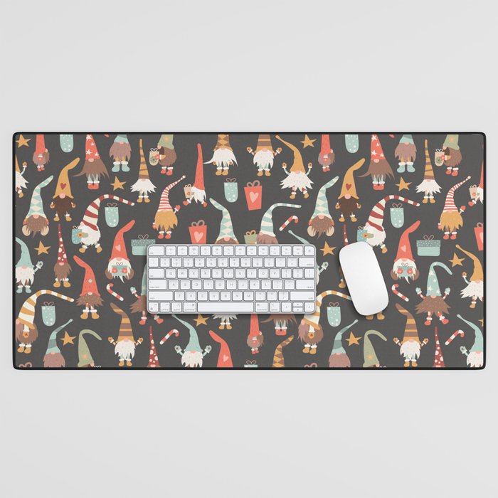 Christmas Gnomes Desk Mat Gallery Image 1