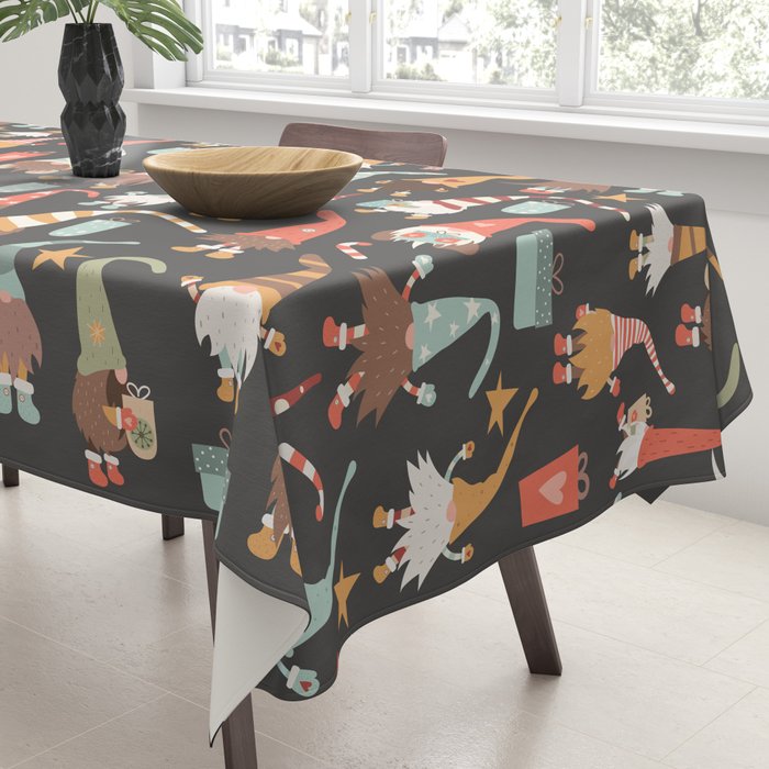 Christmas Gnomes Tablecloth Gallery Image 3