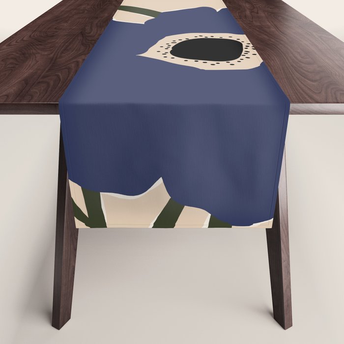 poppy flower market  Table Runner Gallery Image 1