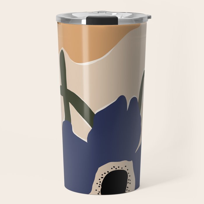 poppy flower market  Travel Mug Gallery Image 1