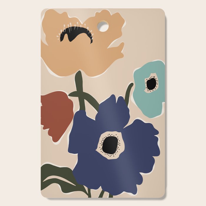 poppy flower market  Cutting Board Gallery Image 1