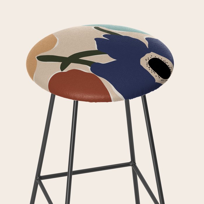 poppy flower market  Stool Gallery Image 2