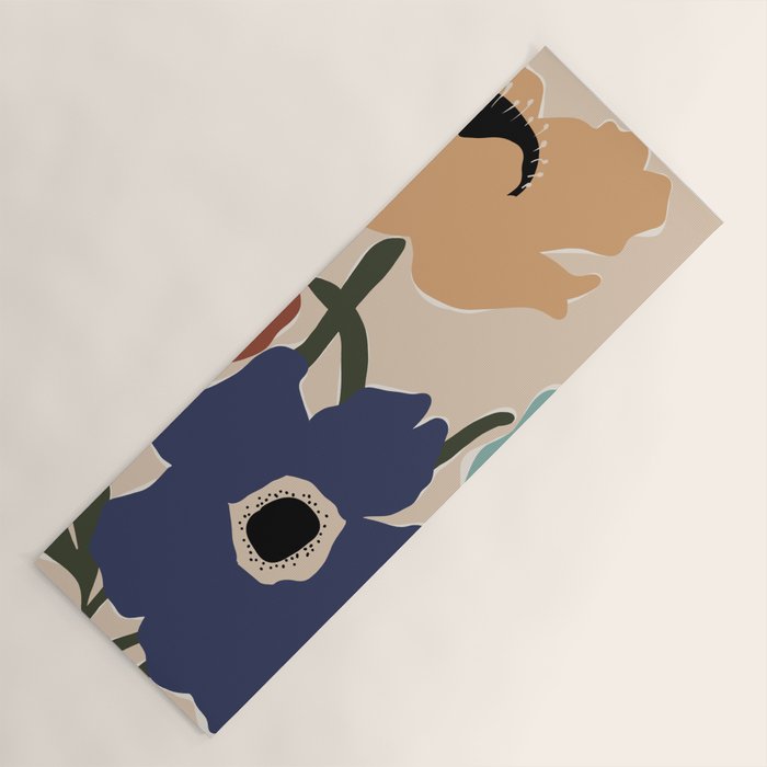 poppy flower market  Yoga Mat Gallery Image 1