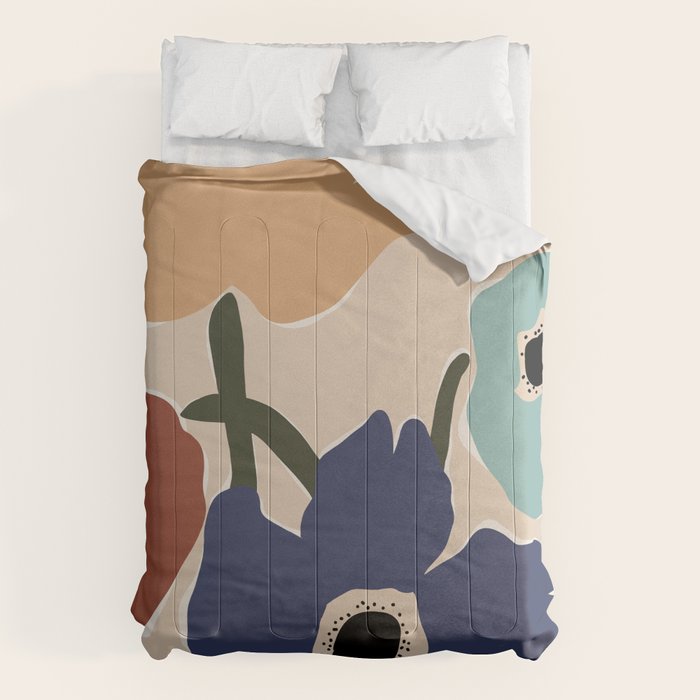 poppy flower market  Comforter Gallery Image 1