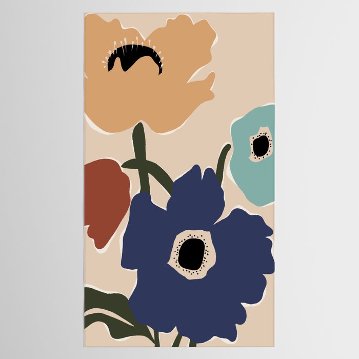 poppy flower market  Tablecloth Gallery Image 2