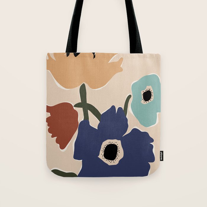 poppy flower market  Tote Bag Gallery Image 1