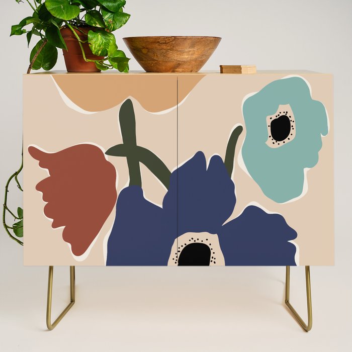 poppy flower market  Credenza Gallery Image 1