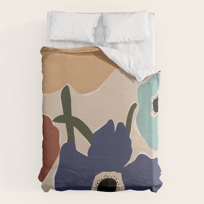 poppy flower market  Duvet Cover Gallery Image 6