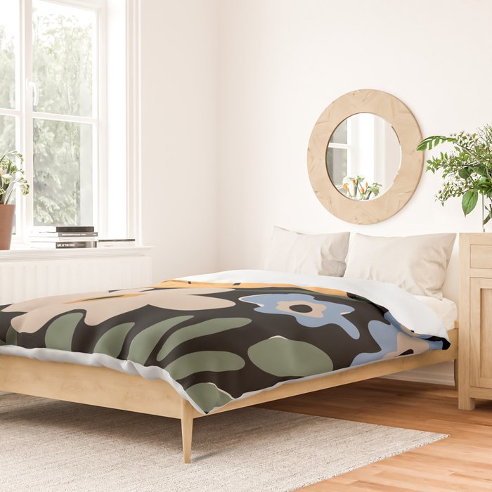 blooming big floral night  Duvet Cover Gallery Image 2