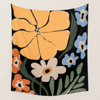 blooming big floral night  Wall Tapestry Gallery Image 4