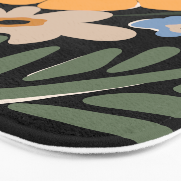 blooming big floral night  Bath Mat Gallery Image 3