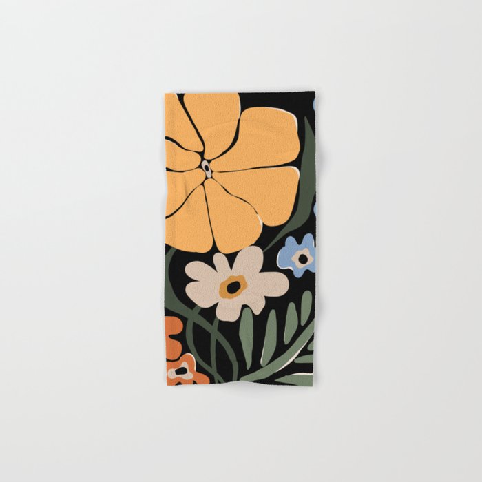 blooming big floral night  Bath Towel Gallery Image 1