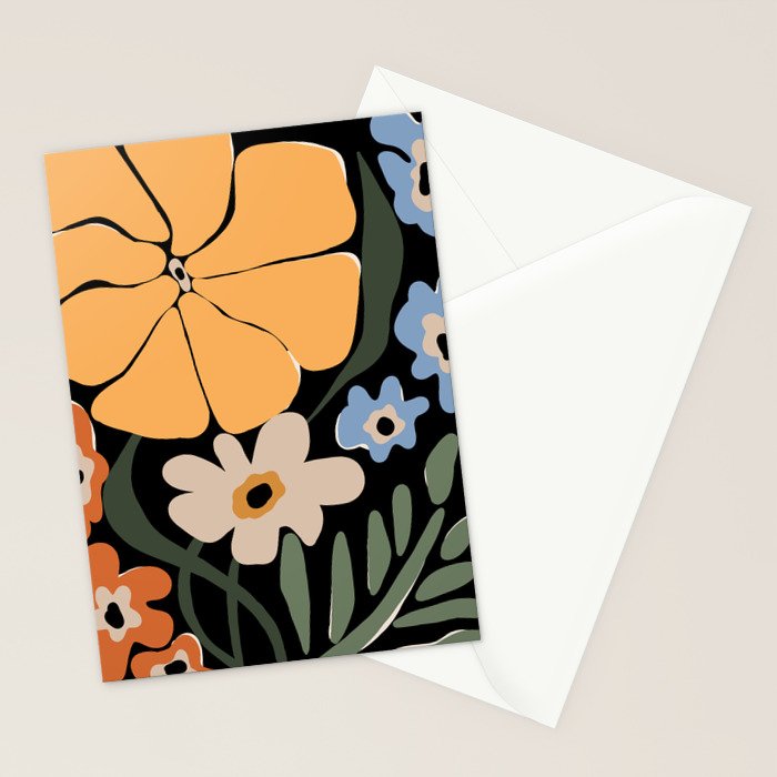 blooming big floral night  Stationery Card Gallery Image 2