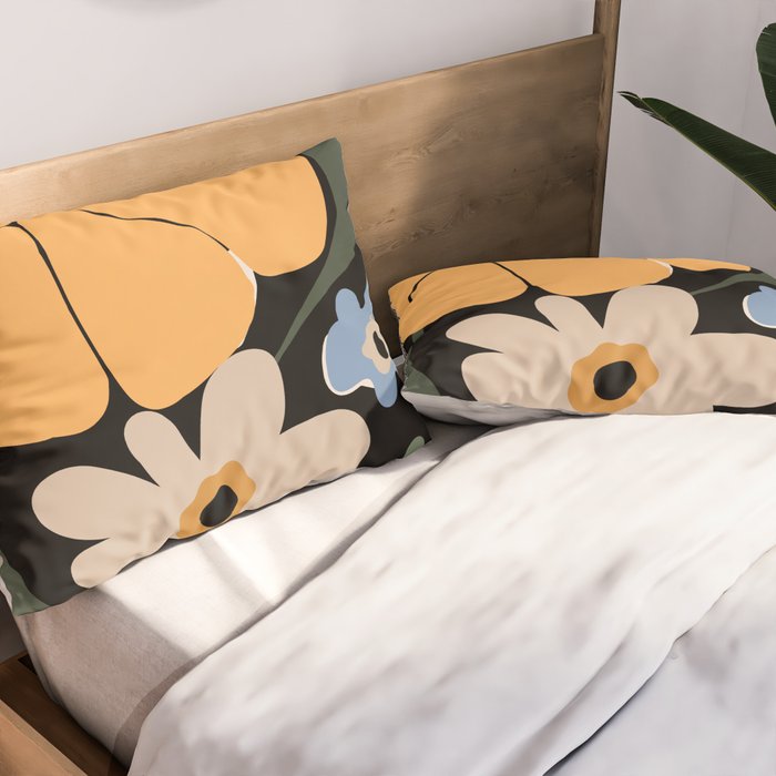 blooming big floral night  Pillow Sham Gallery Image 2
