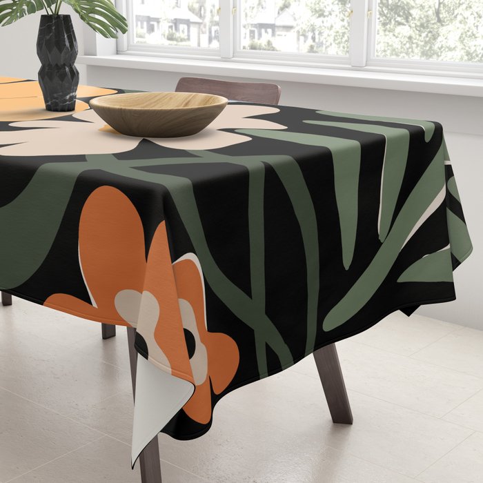 blooming big floral night  Tablecloth Gallery Image 3
