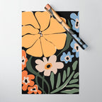 blooming big floral night  Wrapping Paper Gallery Image 1