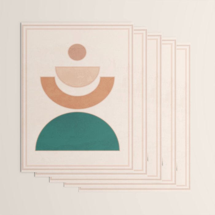 Minimal Geometric Shapes 108 Wrapping Paper Gallery Image 3