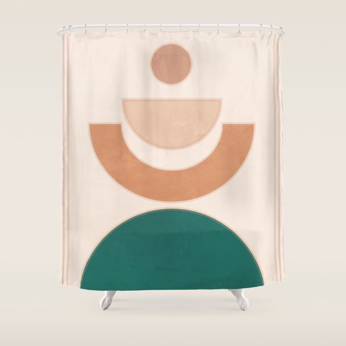 Minimal Geometric Shapes 108 Shower Curtain Gallery Image 1