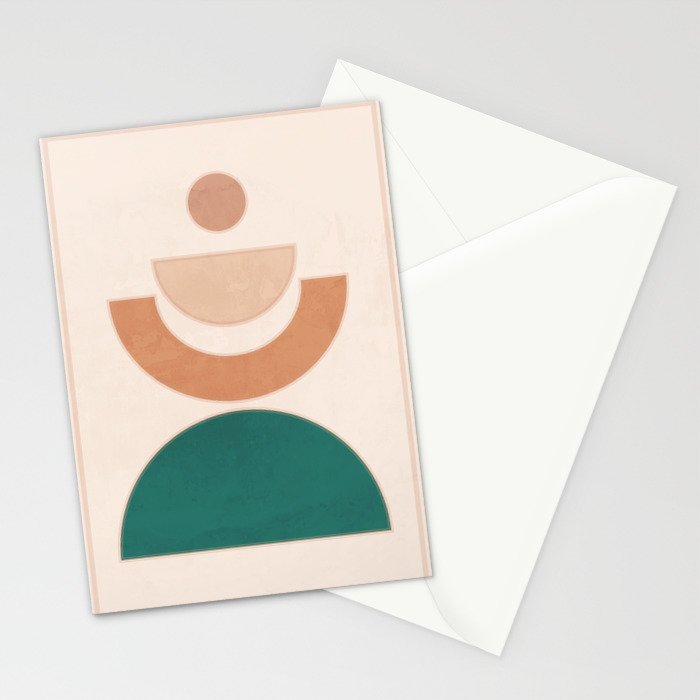 Minimal Geometric Shapes 108 Stationery Card Gallery Image 2